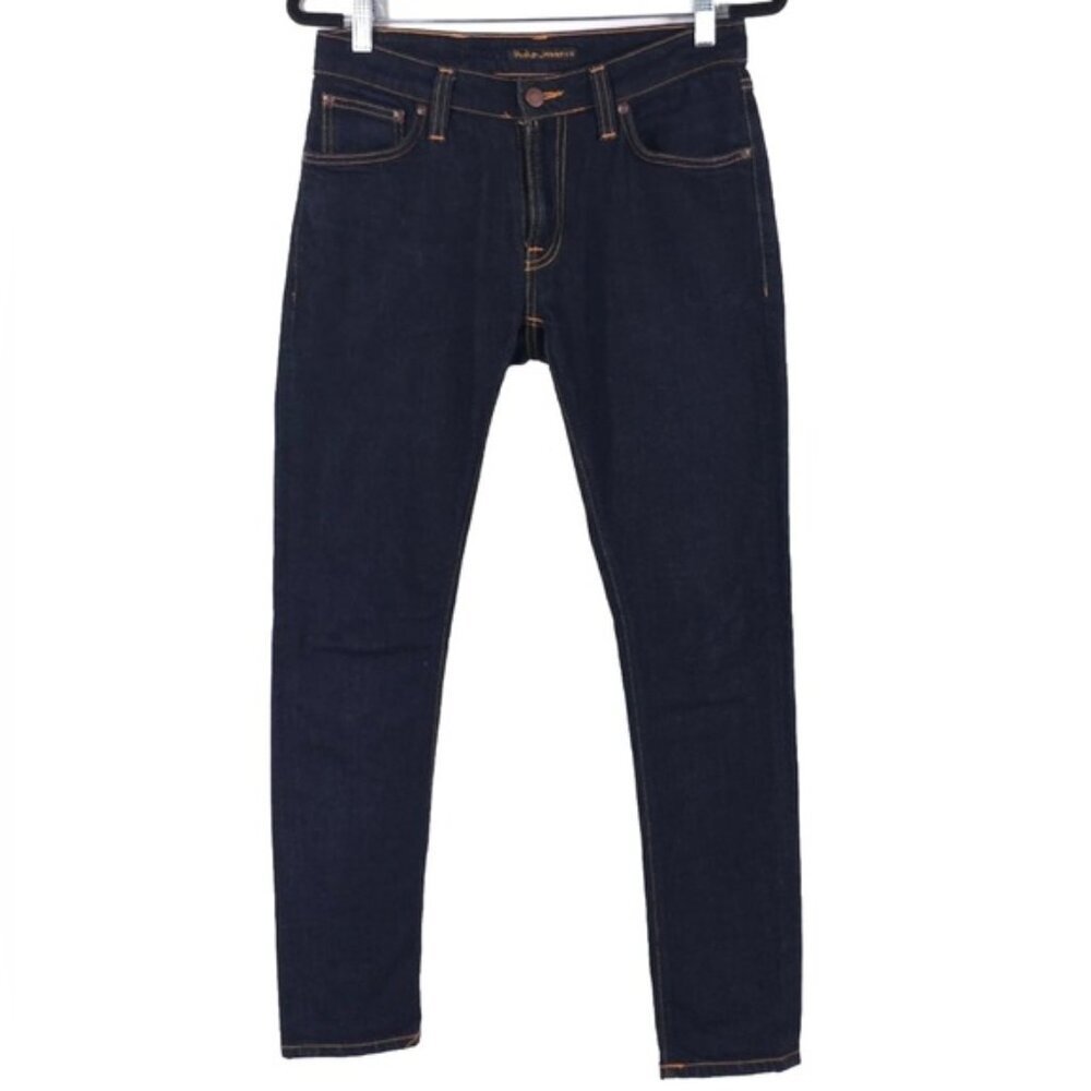 Nudie‎ Jeans ORGANIC COTTON Skinny Lin Dry Deep Orange 1005149 Size 30x30